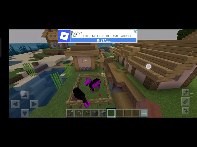 Playing minecraft creative