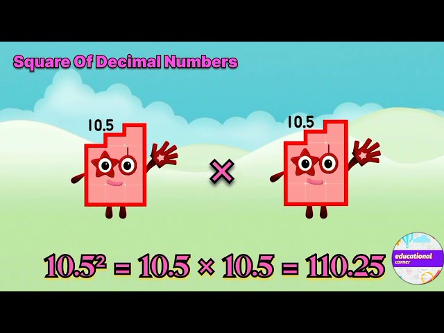 Identical decimal numberblocks square 1.5 to 10.5 | learn to count @Educationalcorner110