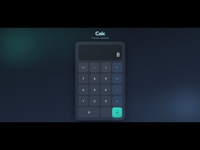 I Built a Slick Calculator with AI | Programming with AI Day 1