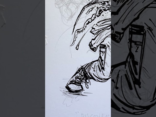 Comic inking isn't calligraphy! Lesson for Inktober day 2 #comics #manga #artist