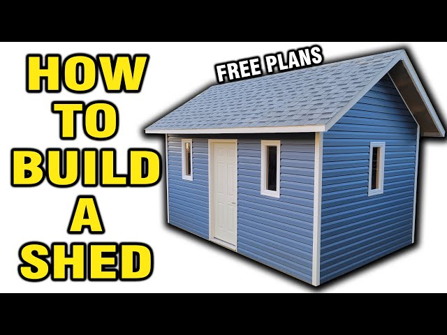 How to Build a Shed (Start to Finish) - Free Plans!