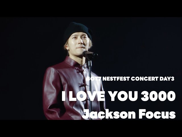 20250202 GOT7 NESTFEST CONCERT DAY3 "I LOVE YOU 3000" JACKSON FOCUS #jackson #jacksonwang #잭슨 #got7
