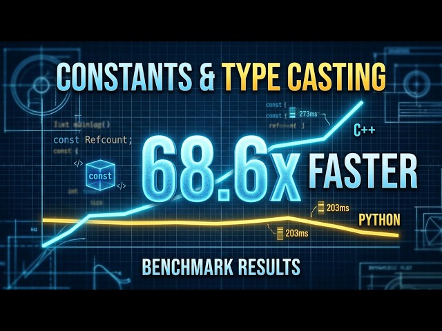 Constants & Type Casting Explained (With Real Benchmarks) | C++ vs Python