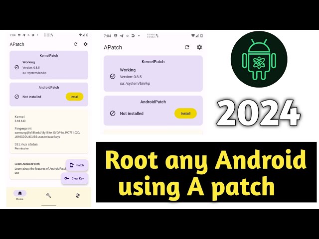 How to root any Android phone using android patch like kernel su install Apatch in any Android phone