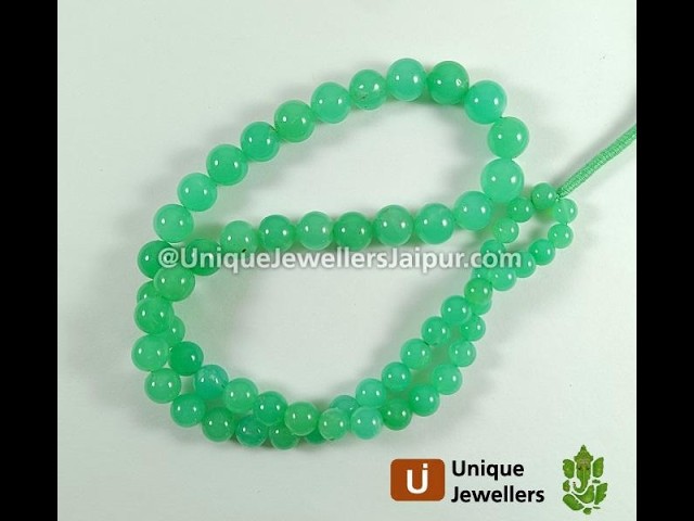Chrysoprase Smooth Round Balls Beads #youtube #gemstone  #fyp #handmade  #viral #handmadejewelry
