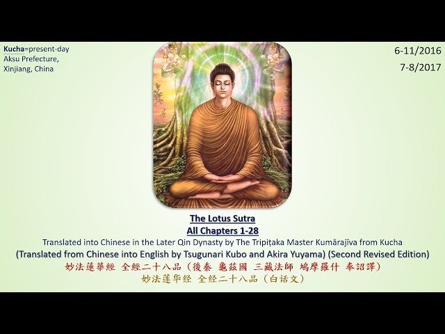 Lotus Sutra: All 28 Chapters [English Saddharma Pundarika Sutras Audiobook Part 2b of 3] (1080P)