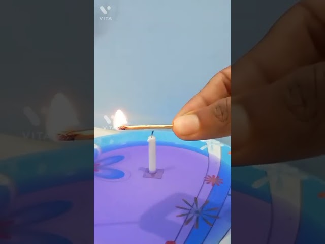 Easy Science Experiment with Candle🕯 #Basic science
