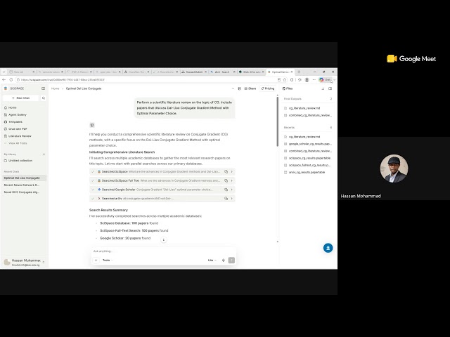 Responsible use of free AI tools for graduate research in Applied Mathematics