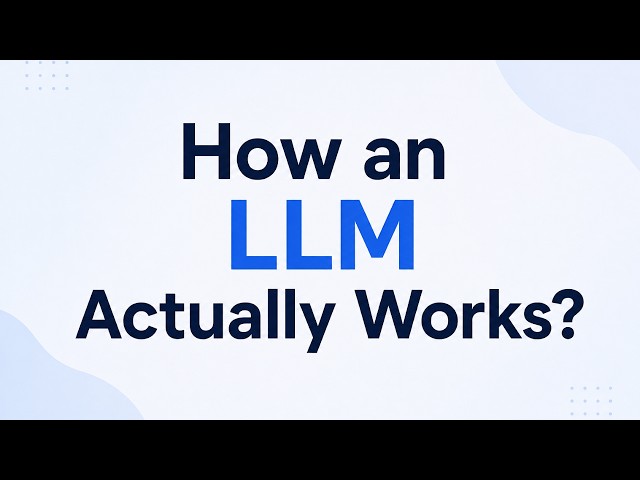 How an LLM Actually Works? 🤖 | Complete LLM Flow Explained Simply