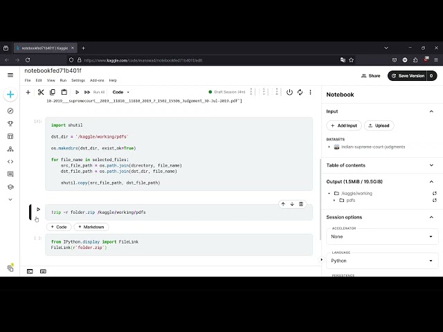 Download files and folders from Kaggle Notebook | Techy Man's Solutions
