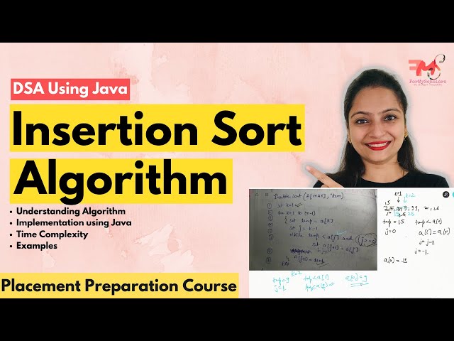 Insertion Sort  (Concept +Java Code) | Time Complexity | Examples | Data Structures #53