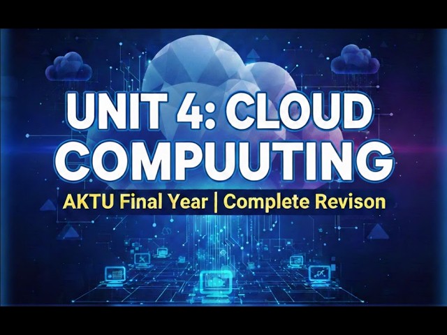 Virtualization Full Unit | Cloud Computing Unit 4 One Shot | AKTU Exam 2026