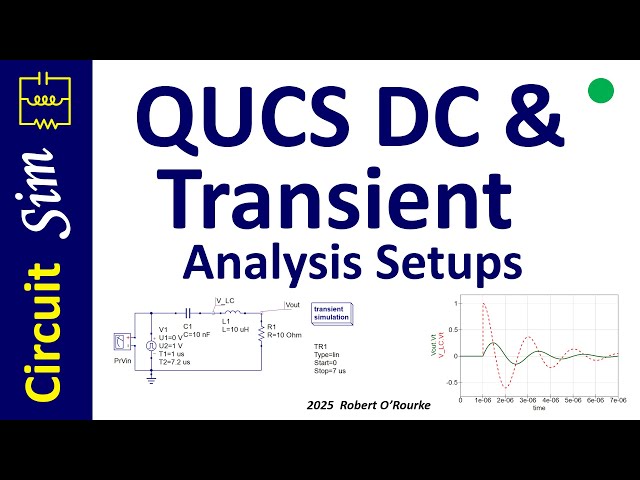 QUCS DC & Transient Analysis Setups