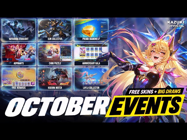 15 UPCOMING EVENT & SKINS |  ASPIRANTS 5.0 | KAGURA LEGEND | FREE COLLECTOR & NEW COLLAB?