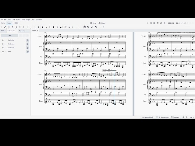 Galleon.mid in MuseScore 4