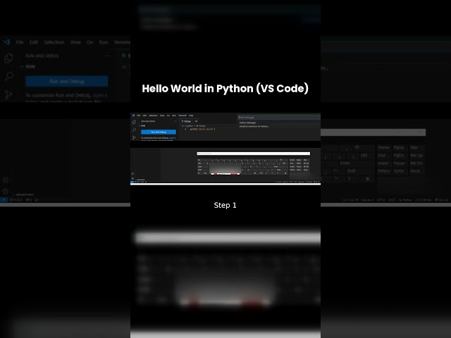 Python Hello World in VS Code (Beginner Tutorial) 🔥