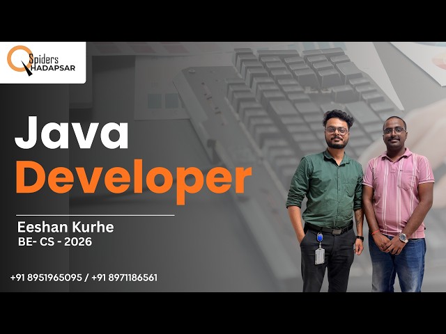Java Developer Placement Success  | Eeshan Kurhe | BE-CS 2026 | QSpiders Hadapsar