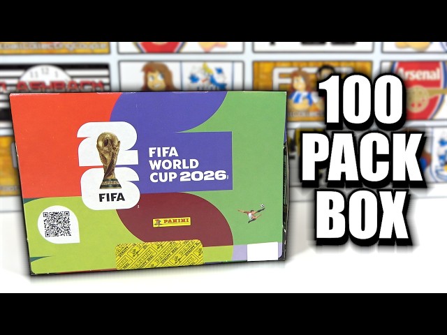 100 PACKS | Panini FIFA WORLD CUP 2026 BOX OPENING | New World Cup Sticker Collection
