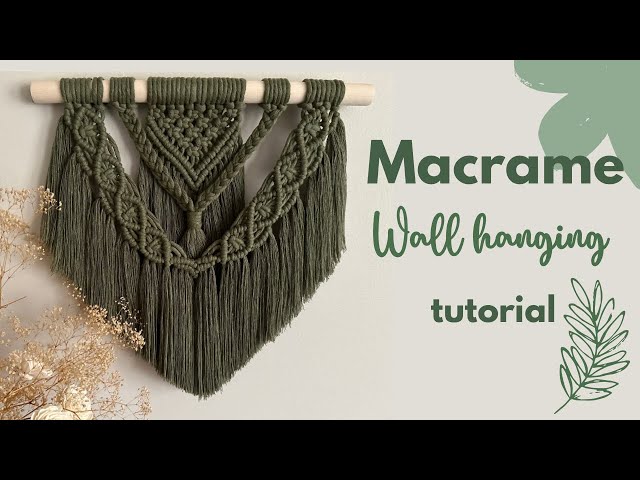 DIY Boho Macrame Wall Hanging TUTORIAL for beginners || Step by Step