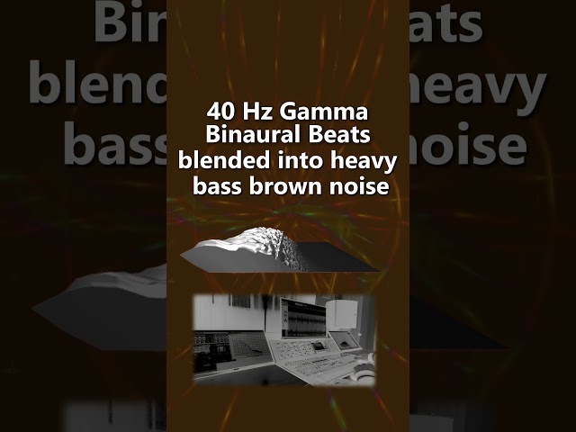 Extra Deep Brown Noise with 40 Hz Gamma Binaural Beats  Dark Screen Sleep