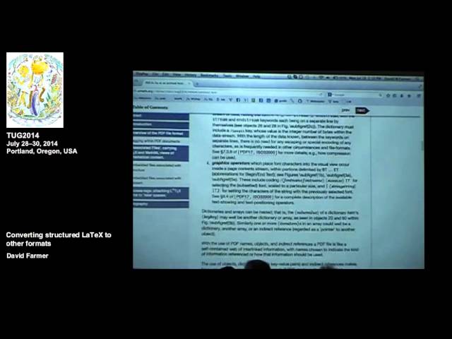 Converting structured LaTeX to other formats