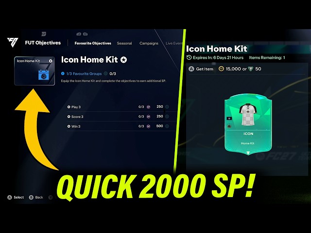 How to Find the ICON Home Kit in FC 27 for 2000 SP Icon Home Kit Objective!