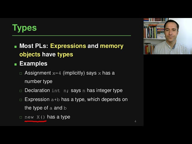 Lecture "Type Systems (Part 1, Introduction)" of "Programming Paradigms"