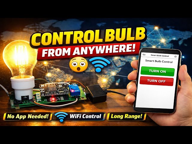 IoT Based Smart Bulb Control Via Webserver 