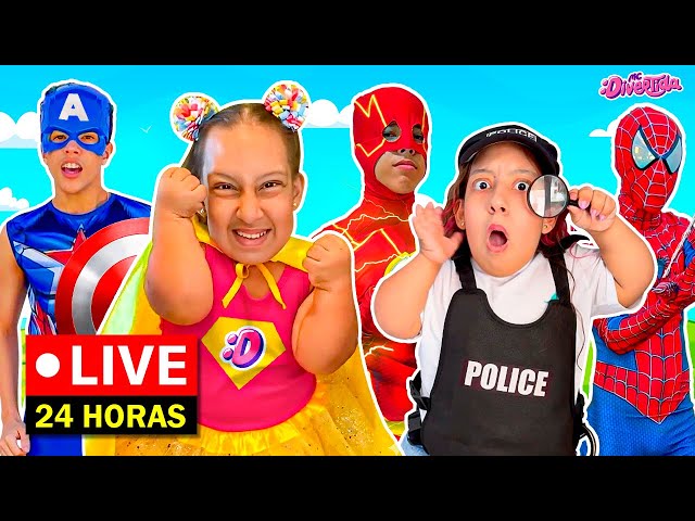 Maria Clara MC Divertida em Histórias Engraçadas para Crianças 24 HORAS AO VIVO!!! 🌞