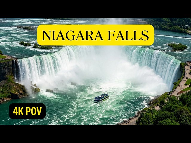 Niagara Falls 🇨🇦 WALKING TOUR | Clifton Hill & The Falls in 4K POV ASMR