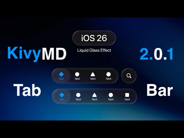 iOS Liquid Glass Tab Bar
