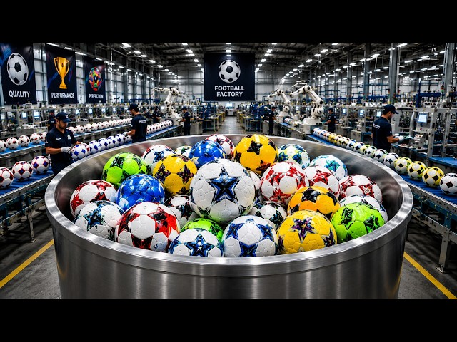 Inside the Giant Football Factory | How Millions of Soccer Balls Are Made