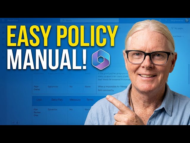How to Build a Policy & Procedures Manual with Microsoft 365 | SharePoint Tutorial