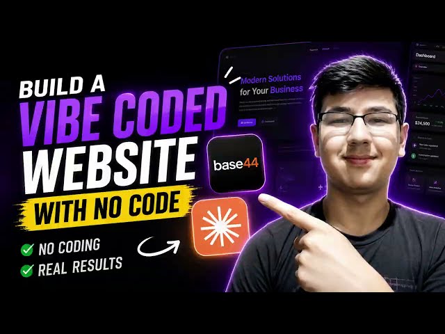 How to build a website with ZERO Code using AI (Base44 + Claude)
