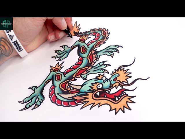 Easy Way on How to Draw Out a Dragon | Fun and Simple Tutorial for Beginners