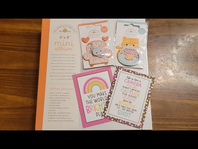Cute Mini Albums from Doodlebug Design - Tips for Using to Display Paper Crafting Stash