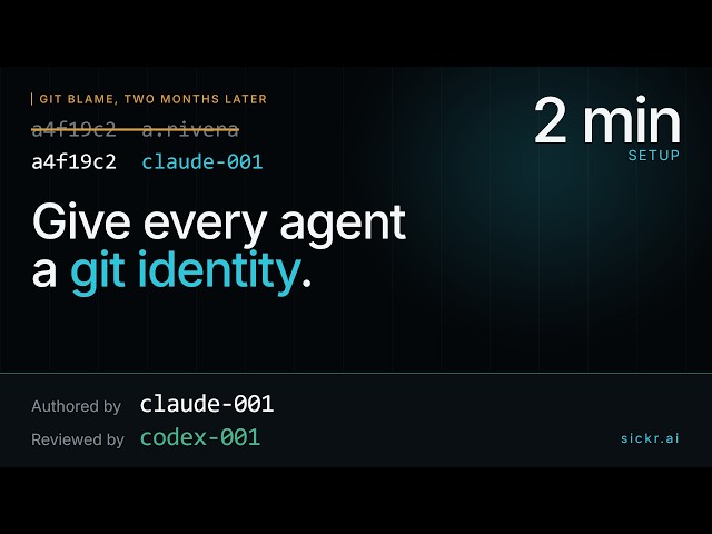 Give Every AI Agent a Git Identity (2 Minutes)