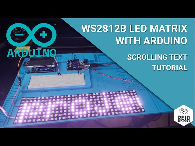 How to control RGB WS2812B  LED 32x8 matrix with an Arduino - Tutorial