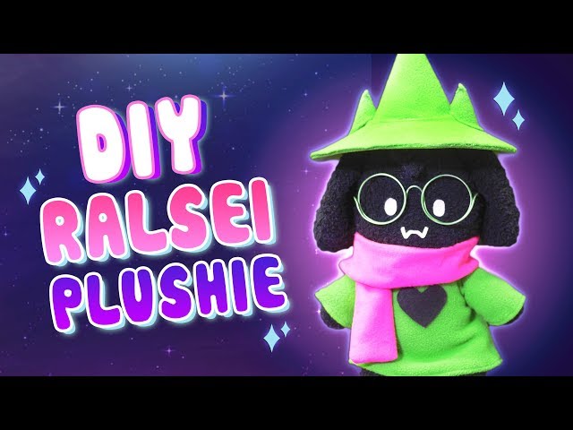 DIY FLUFFY BOY RALSEI Plushie with Moveable Joints! DELTARUNE Sock Plushie (FREE Pattern) Tutorial