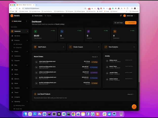 I Built a Multi-Tenant E-Commerce Admin Dashboard with Next.js 14 | Full SaaS Platform Walkthrough