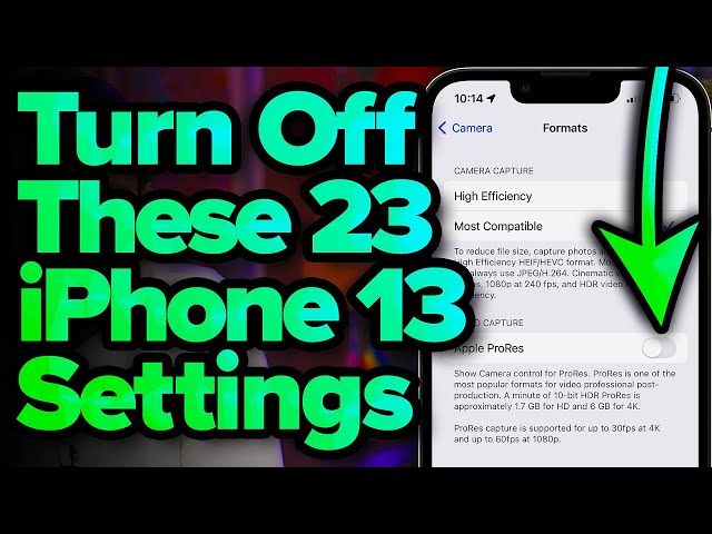 23 iPhone Settings You NEED To Change Now!