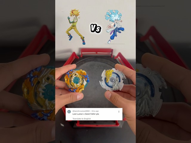 Lost Longinus vs giest fafnir #beyblade #battle #longinus #fafnir #shorts
