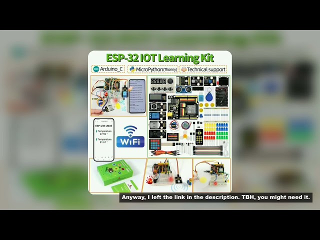 Keyestudio IOT ESP32 Learning Kit For Arduino ESP32 All-in-One Learning +134 Projects Support MicroP