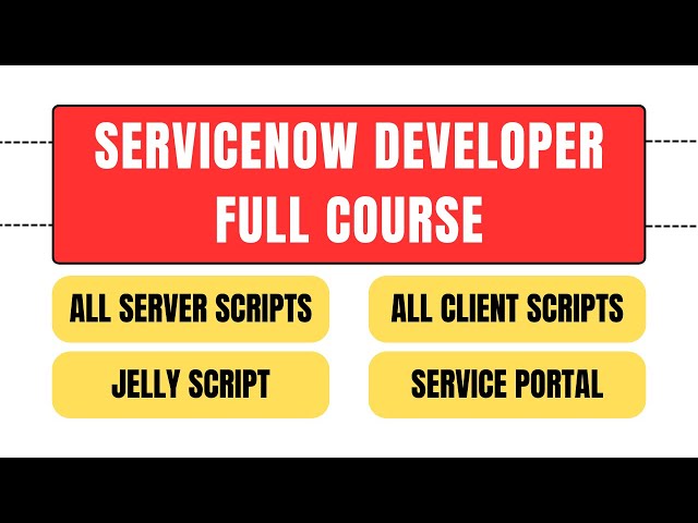 ServiceNow Developer Full Course | Learn ServiceNow Scripting in just 3 hours | ServiceNow