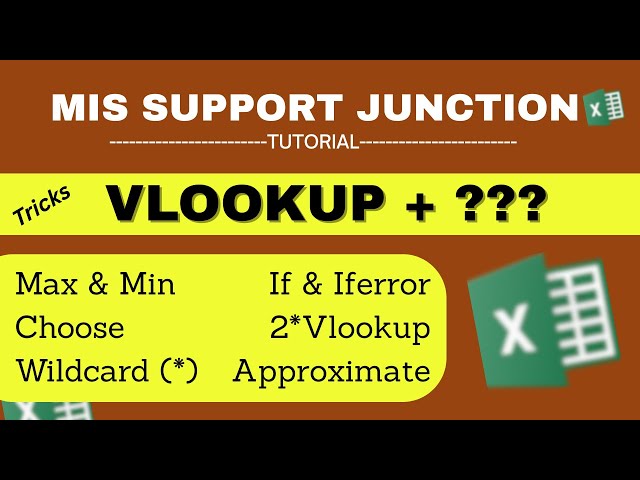VLOOKUP Tricks: The Excel Formula That Changed my life | Hacks  of Vlookup