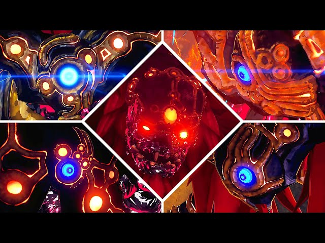 Zelda: Breath of the Wild 4K - All Ganon Bosses