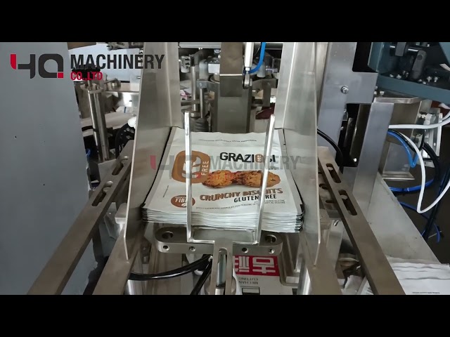 Automatic zipper standup pouch packing machine|YQ plastic bag pick fill seal equipment Italy