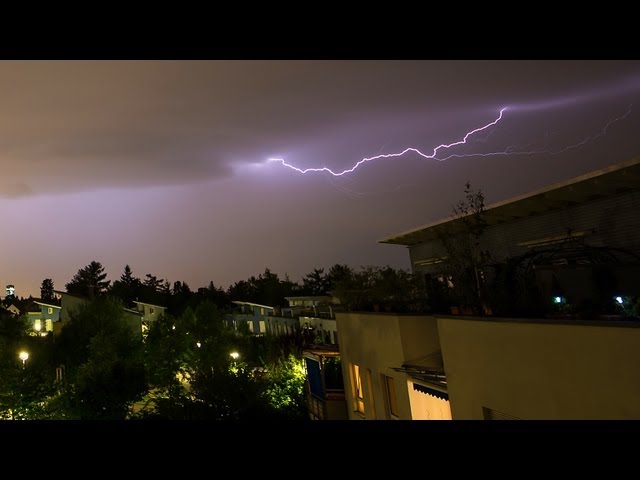 Free Footage: Short Lapse Lightning - HD Footage Clip - Gewitter - Free Video