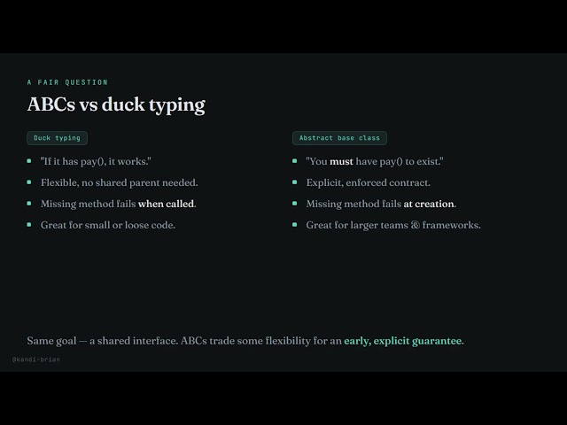 Python Abstract Base Classes Explained (ABC + @abstractmethod)