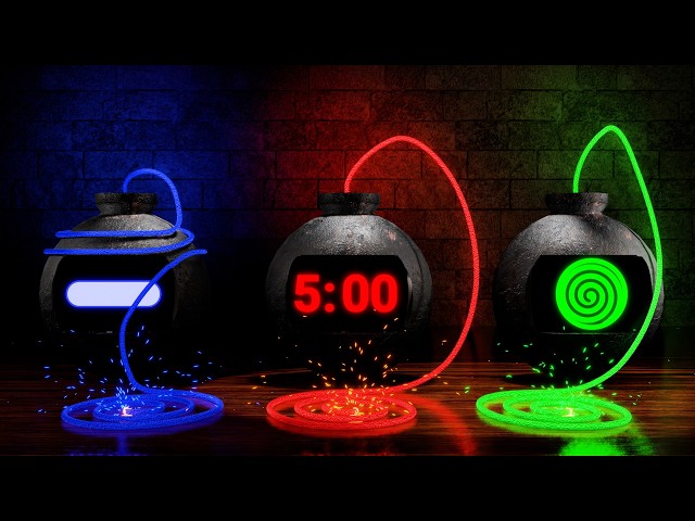 5 Minute Timer Bomb [3D TIMER - 3X] 💣